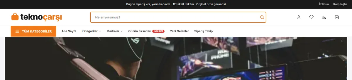 Pazaryeri tipi — e-ticaret sitesi başlık düzenleri örneği